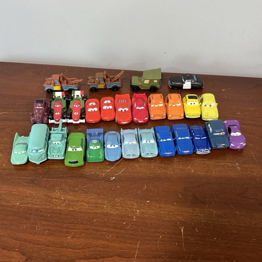 Disney Pixar Cars Movie Vehicles Cake Toppers Story Telling Figures Do Not Move